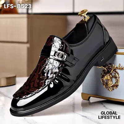 British Men's Casual Leather Shoes Pointed Toe