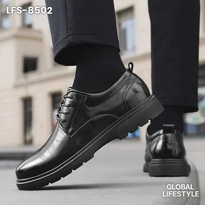 Men's Leather British Style  Lace-Up Shoes