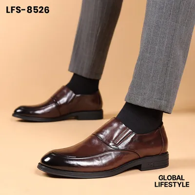 Men's Casual Leather Slip-On Shoes