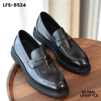 Men's Leather SSolid Color Business Commuter Shoes