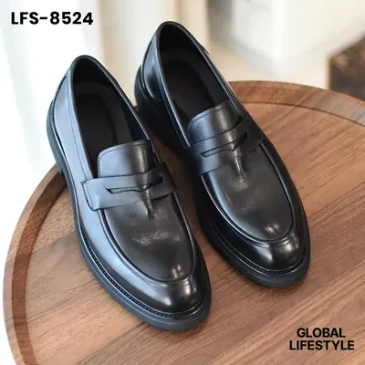 Men's Leather SSolid Color Business Commuter Shoes