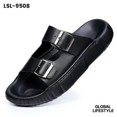 Men's first-layer cowhide slippers