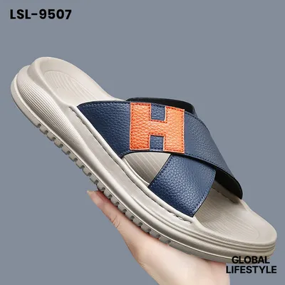 Men's Fashionable and Trendy Letter H Soft-Soled Sandals