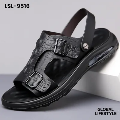 Men's Open Toe Leather Sandals