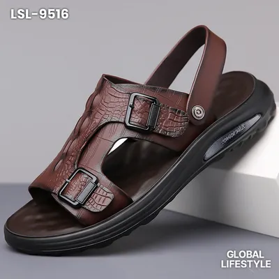 Men's Open Toe Leather Sandals