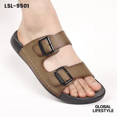 New Summer Breathable Men's Genuine Leather Sandals