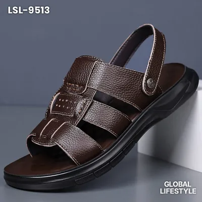 Men's Sandals, First-Layer Cowhide Beach Shoes