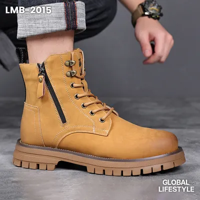 Men's Genuine Leather Thick Sol Martin Boots