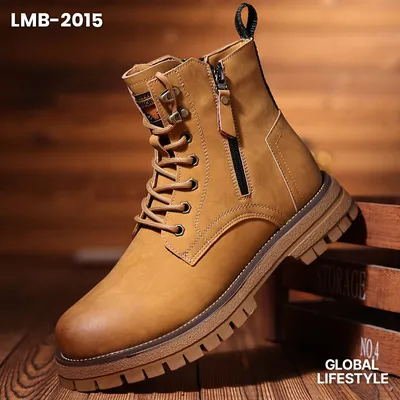Men's Genuine Leather Thick Sol Martin Boots