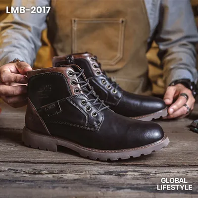 Classic High-Top Martin Boots for Men
