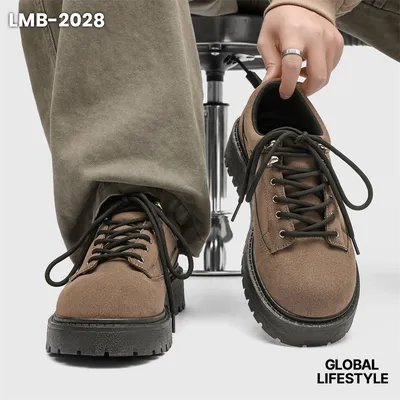 European Men's Leather Derby Shoes