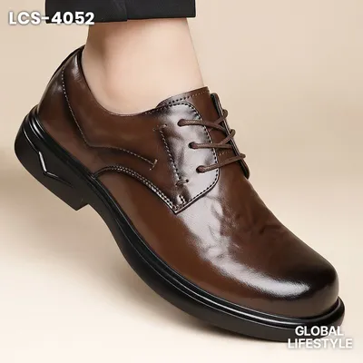 Men's Business  Round Toe Lace-Up Casual Leather Shoes