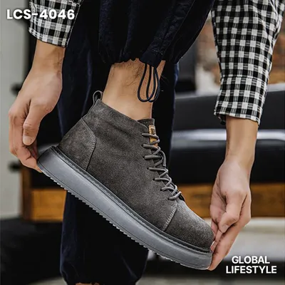 Classic Men's British Leather Ankle Casual Shoe
