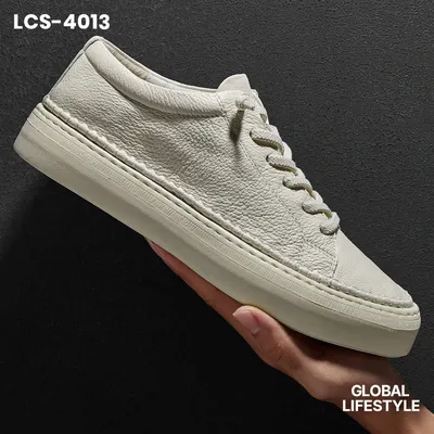 Men's Summer Breathable Cowhide Casual Shoe