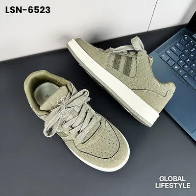 Men's Thick Sole Retro Leather Sneakers