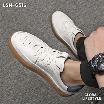Men's Genuine Leather Breathable Sneakers