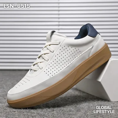 Men's Genuine Leather Breathable Sneakers