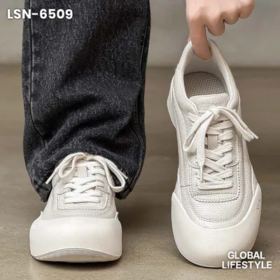 Premium Top Grain Cowhide Casual Sneakers