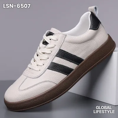 Men's Genuine Leather Casual Sneakers