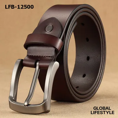 Men's Vintage Pin Buckle Leather Belt