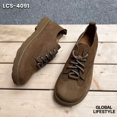 Men’s 2025 Retro Suede Lace Up Casual Shoes