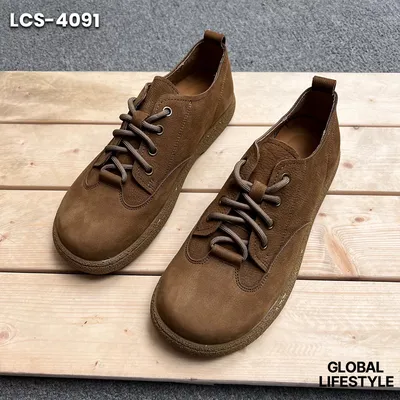 Men’s 2025 Retro Suede Lace Up Casual Shoes