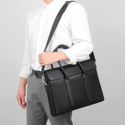 Multifunctional Men’s Business Briefcase – Large Capacity Office Shoulder Bag