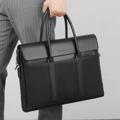 Multifunctional Men’s Business Briefcase – Large Capacity Office Shoulder Bag