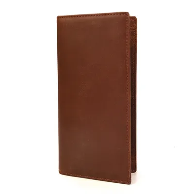 Genuine Crazy Horse Leather Long Wallet – Top-Grain Cowhide Retro Clutch Wallet