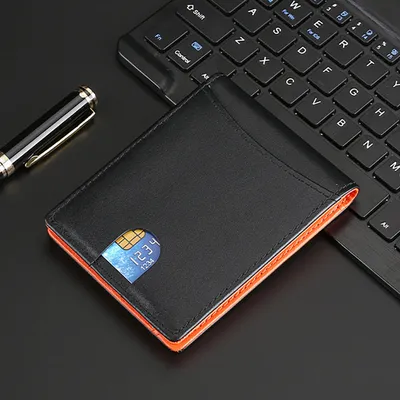 Genuine Leather RFID Card Holder Wallet