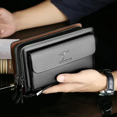 Genuine Leather Luxury Clutch Handbag