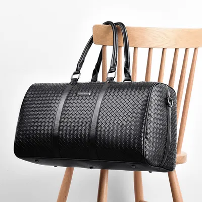 Large Capacity PU Leather Travel Bag – Urban Leisure Duffel Bag