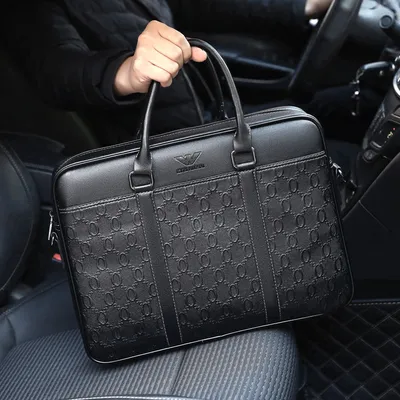 Genuine Cowhide Leather Laptop Bag – Men’s Retro Business Briefcase