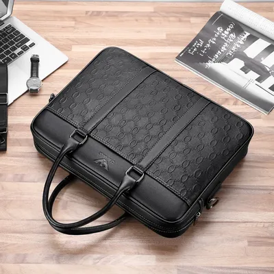 Genuine Cowhide Leather Laptop Bag – Men’s Retro Business Briefcase