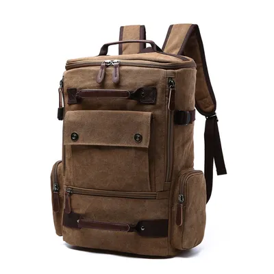 High-End Canvas Backpack for Men | Spacious Multi-purpose Backpack