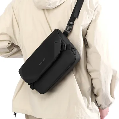 Versatile Men’s Crossbody Chest Bag – Korean-Style Travel Sling Bag