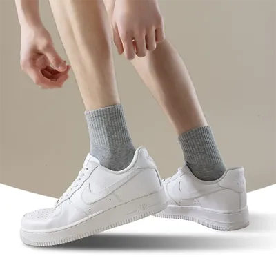 Men’s Combed Cotton Socks – 5 Pairs | Odor-Resistant & Sweat-Absorbent
