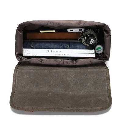 Canvas Motorcycle Tail Bag – Water-Resistant Crossbody & Luggage Bag