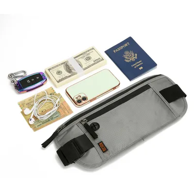RFID Blocking Travel Money Belt for Cash and Credit Cards