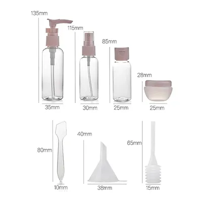 Travel Refillable Bottle Set – Leak-Proof Toiletry Kit