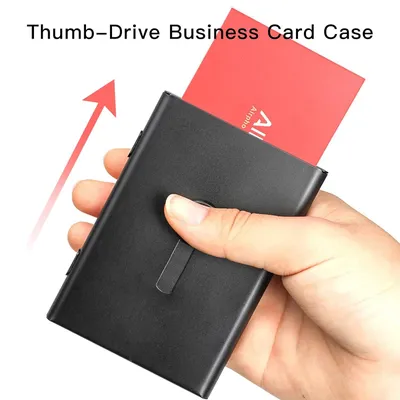 Executive Steel Business Card Case 
