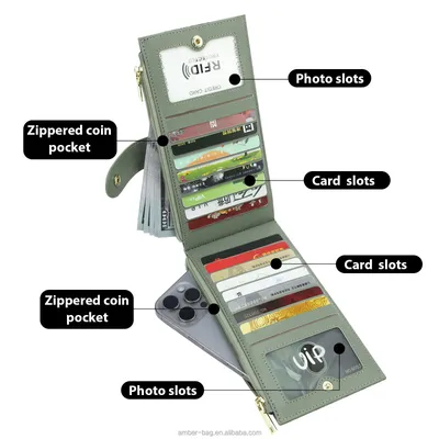 RFID Long Wallet With Multi-Card Slots For Women