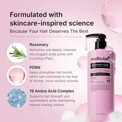 Medicube Rosemary PDRN Cooling Thickening Shampoo (400ml)