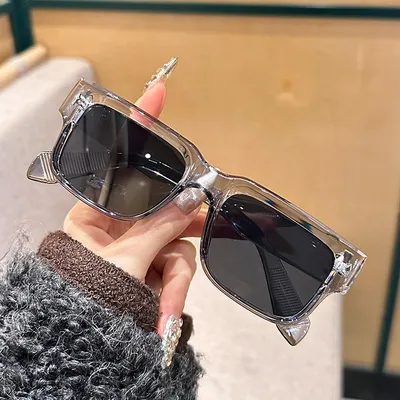 Retro Rivet Square Sunglass