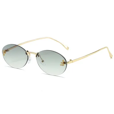 Crystal Oval Luxe Sunglass