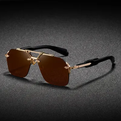 Crystal Edge Metal Sunglass