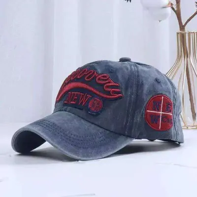 100% Washed Denim Cap