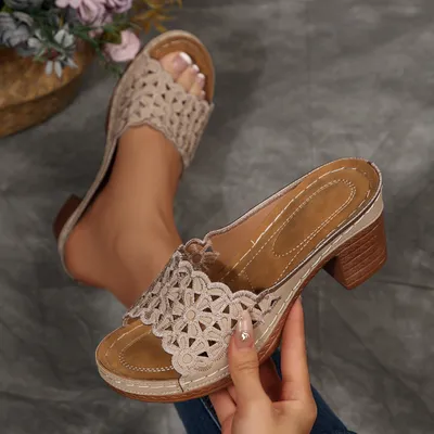 FLORENCE LACE HEELS