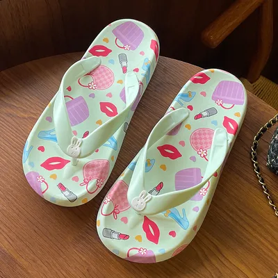 NEW FLIP FLOPS WOMEN’S OUTERWEAR SUMMER FASHION PRINTED