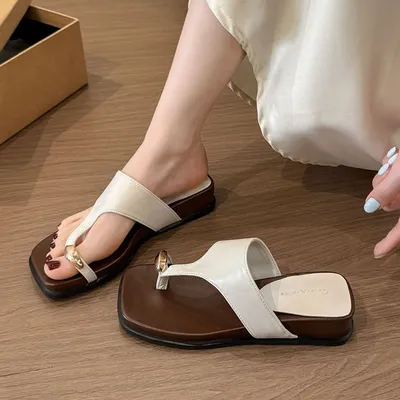 THICK SOLED HEIGHTENING WEDGE HEELED SLIPPERS FOR WOMEN’S SUMMER